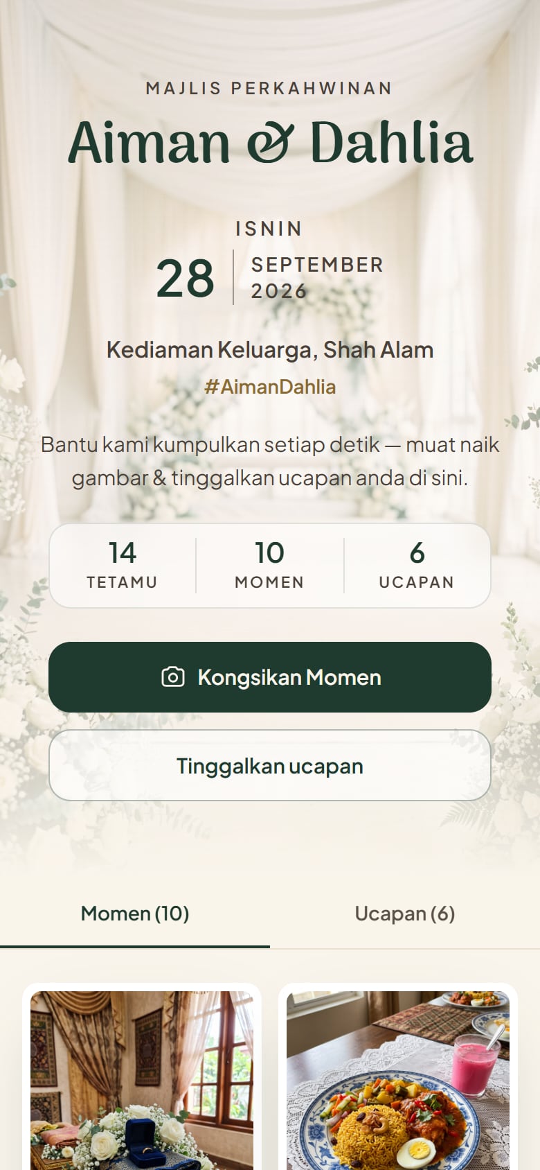 Galeri majlis anda terbuka